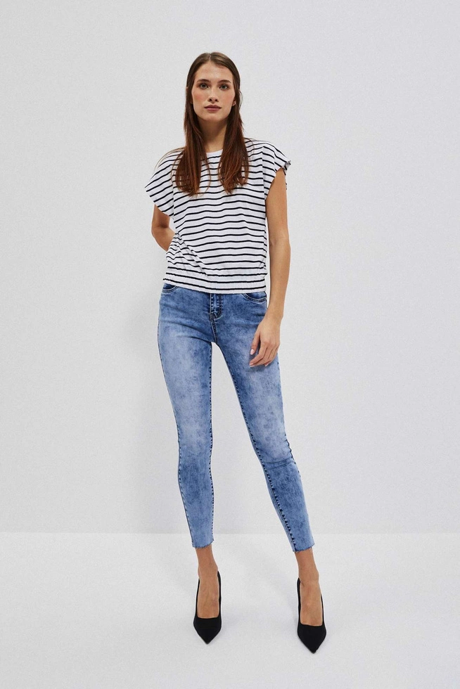 Jeansy rurki błękitne