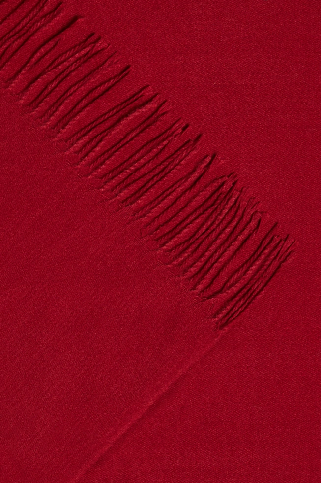 Szal z frędzlami czerwony