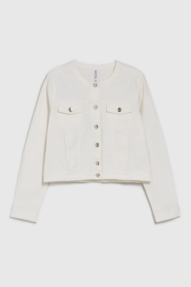 Krótka beżowa kurtka