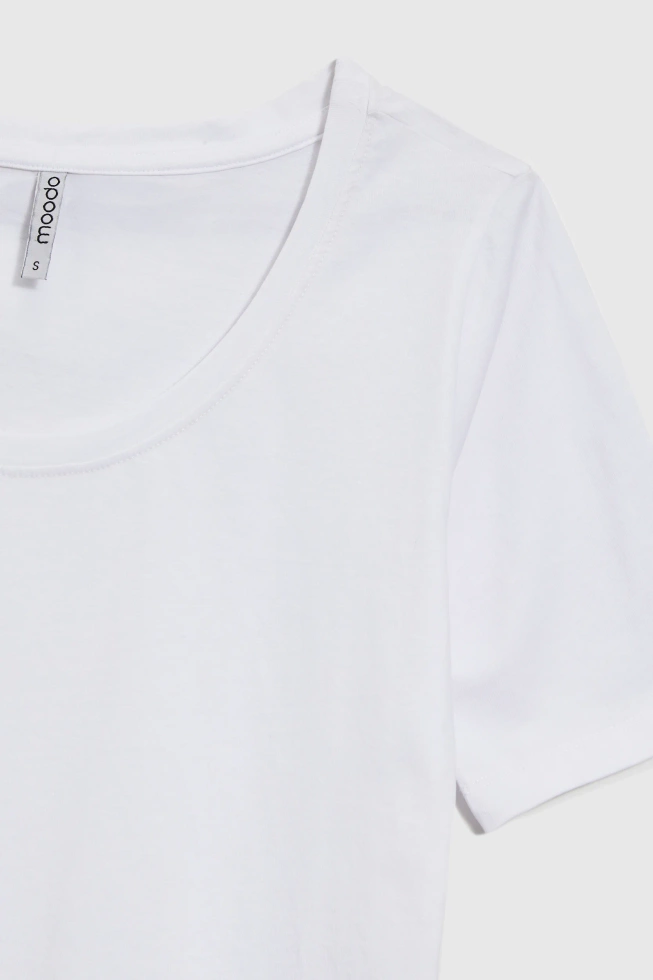 Bluzka z bawełny biała