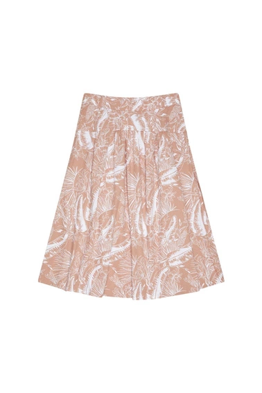 Wzorzysta spódnica z kieszeniami