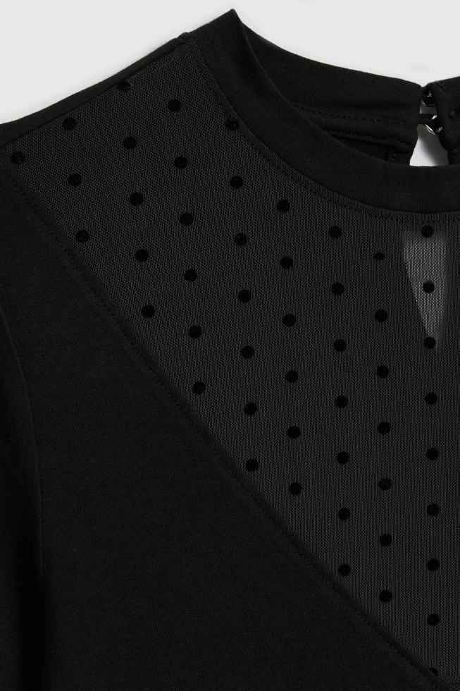 Dopasowana bluzka czarna