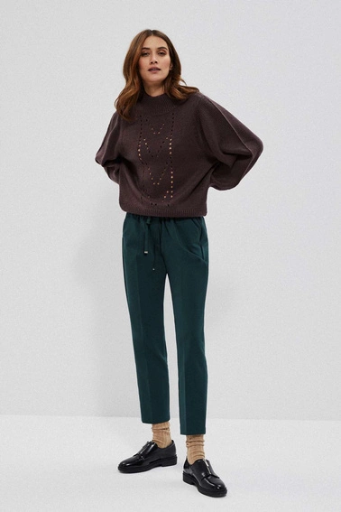 SPODNIE CYGARETKI szmaragdowe