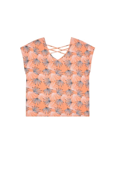 Koszula z wiskozy z odkrytymi plecami