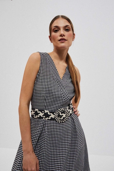 Dwukolorowy pleciony pasek