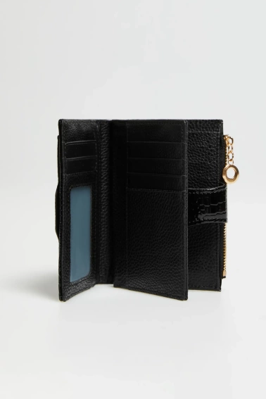 Portfel w zwierzęcy wzór czarny