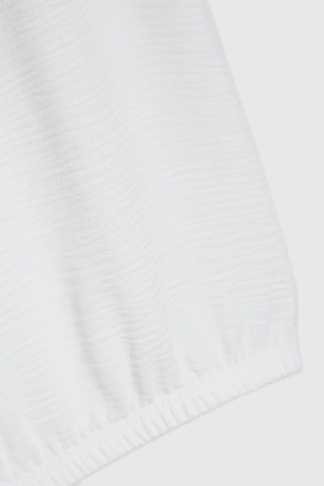 Koszula z krótkimi rękawami biała