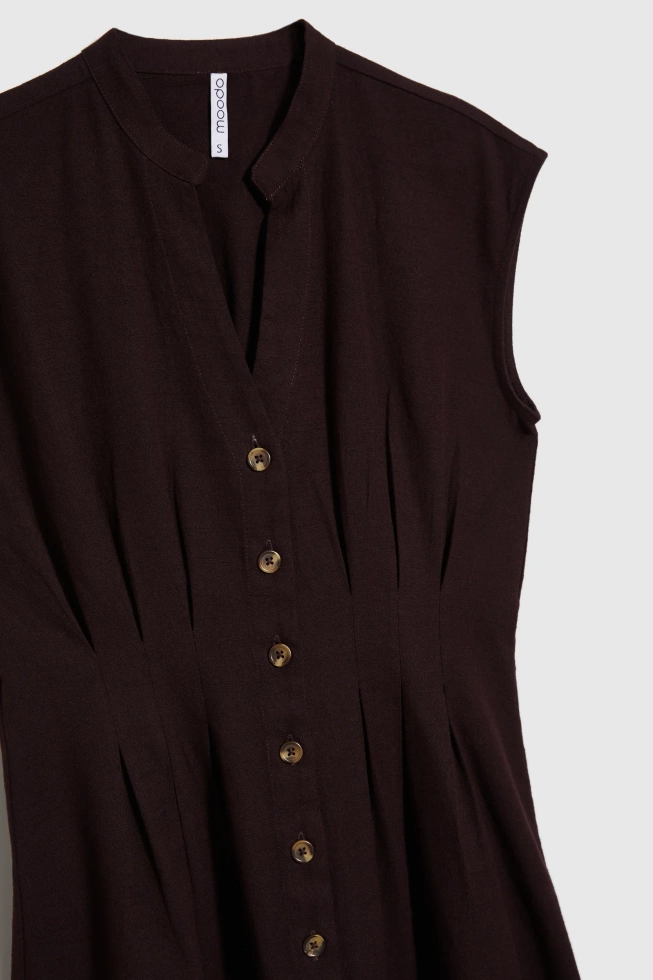 Taliowana sukienka midi