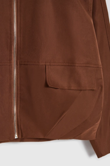 Krótka kurtka brązowa 