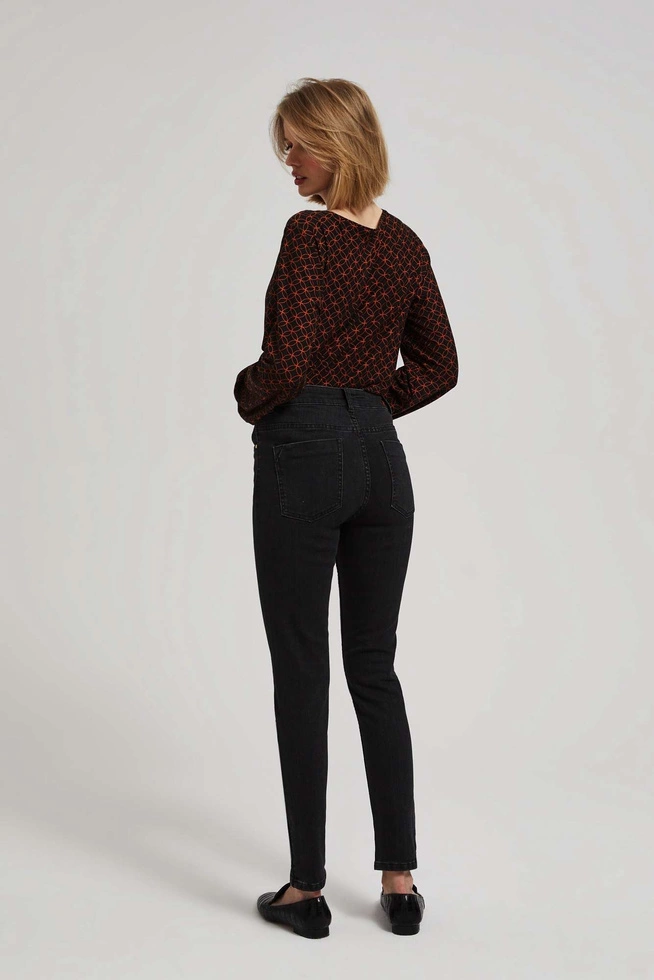 Jeansy skinny czarne