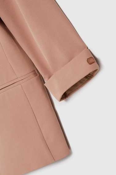 Marynarka z rękawami 3/4 beżowa