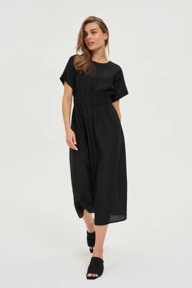 Wiskozowa sukienka czarna