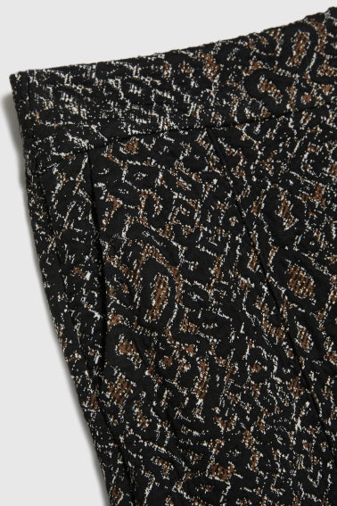 Spodnie w panterkę czarne