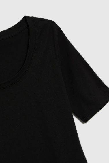 Bawełniany t-shirt czarny