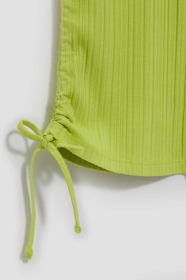 Prążkowany top neonowy