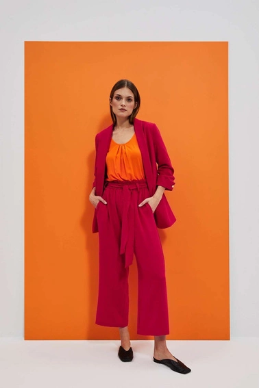 Spodnie kuloty truskawkowe