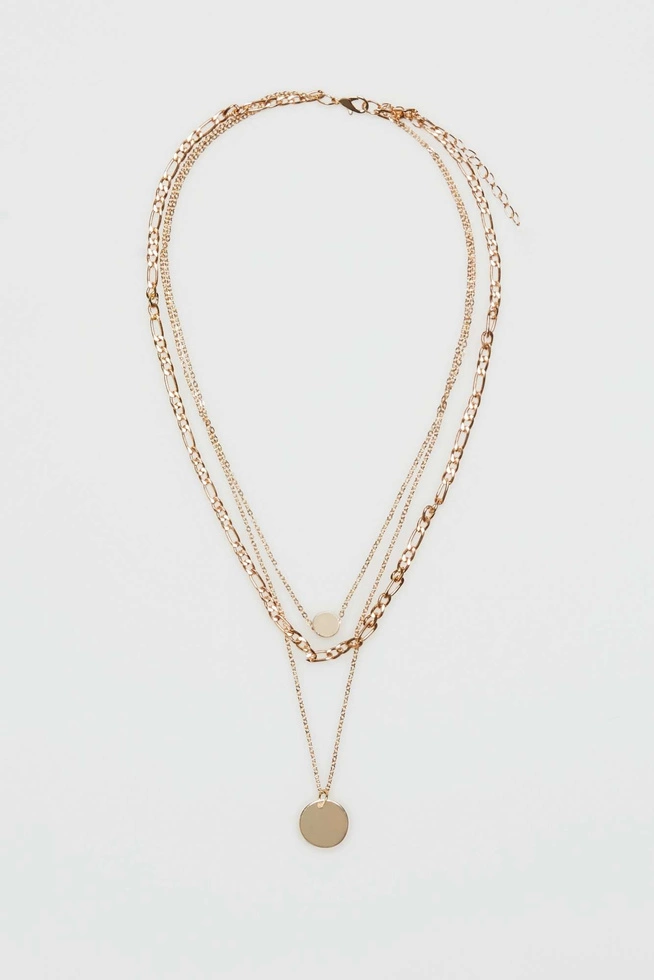Kaskadowy naszyjnik z zawieszką