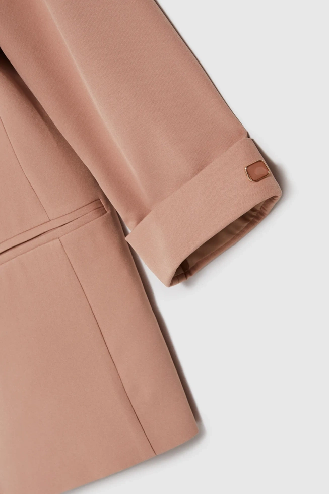 Marynarka z rękawami 3/4 beżowa