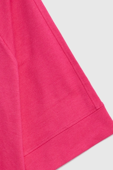 Bluza z krótkimi i szerokimi rękawami fuksjowa