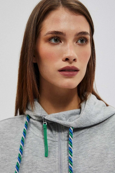 Bluza z kapturem zielona