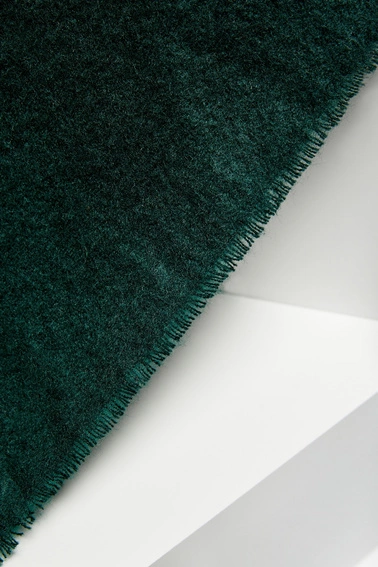 Gładki szal szmaragdowy