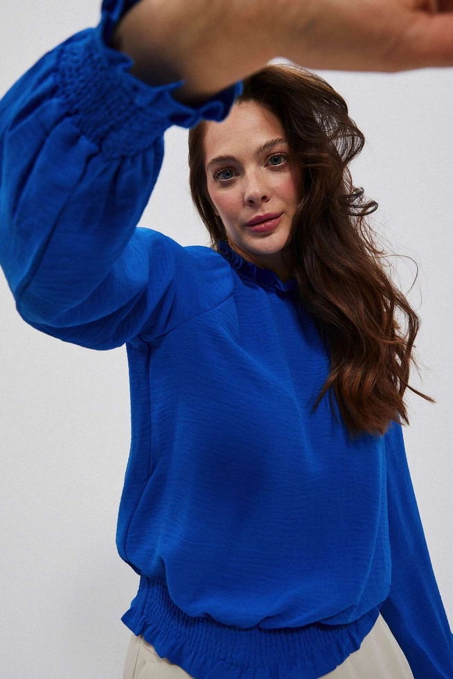 Gładka koszula niebieska