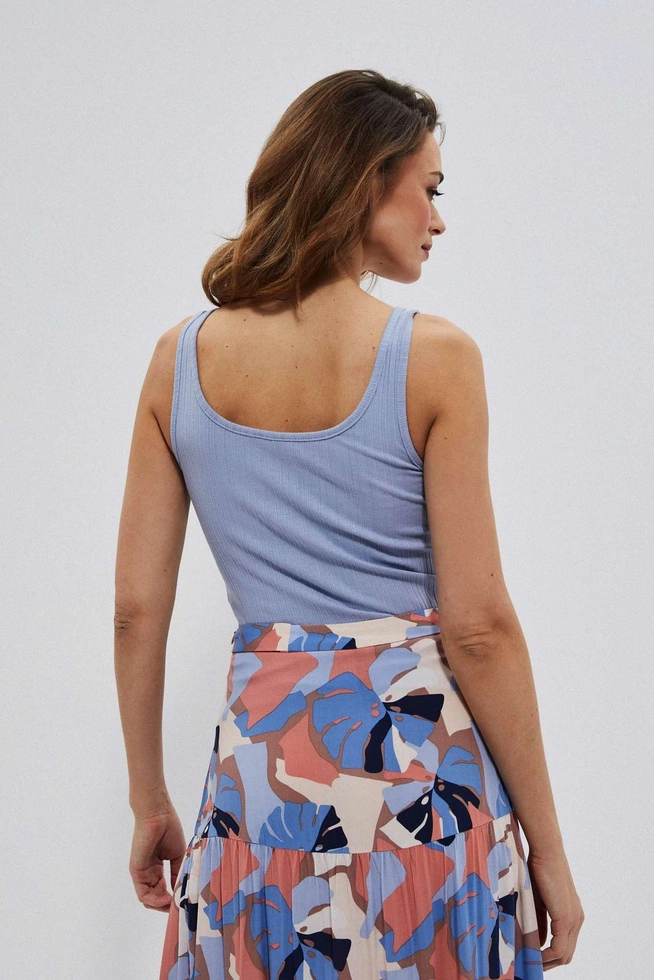 Bawełniany top ciemnoniebieski