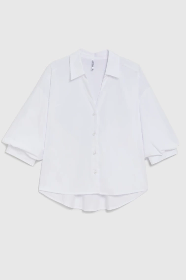 Koszula z bufiastymi rękawami biała