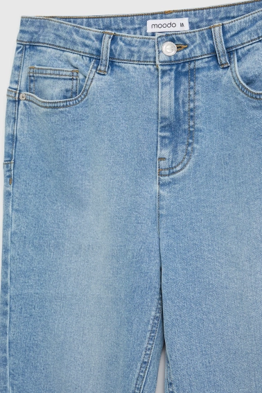 Jeansy z prostą nogawką niebieskie