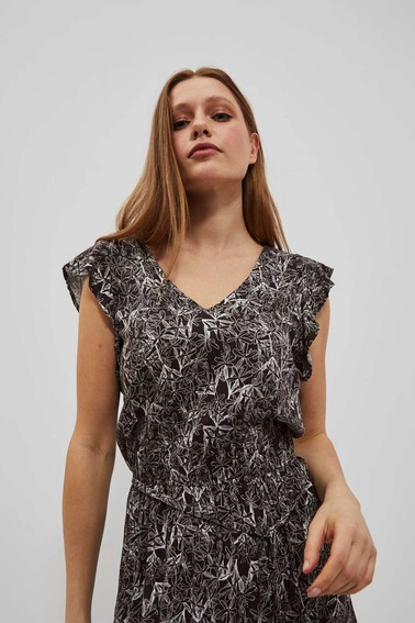 Sukienka maxi ciemnbrązowa