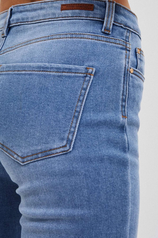 Jeansy rurki niebieskie