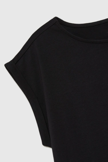 Bawełniany t-shirt czarny