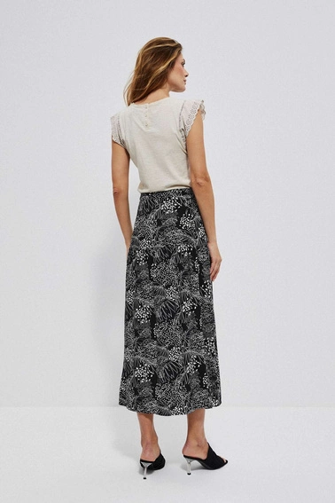 Wzorzysta spódnica z wiskozy