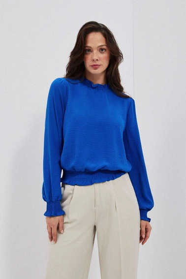 Gładka koszula niebieska