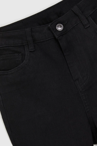 Jeansy rurki czarne
