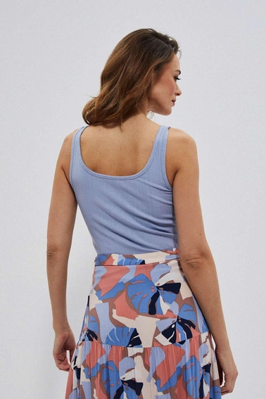 Bawełniany top ciemnoniebieski