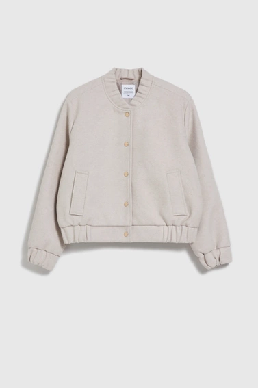 Kurtka bomberka damska beżowa