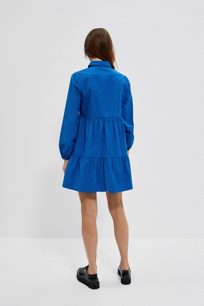 Koszulowa sukienka niebieska