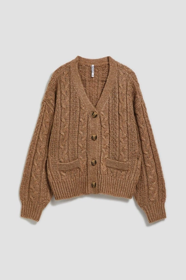 Kardigan z dekoltem w serek