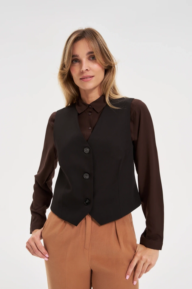 Elegancka kamizelka czarna