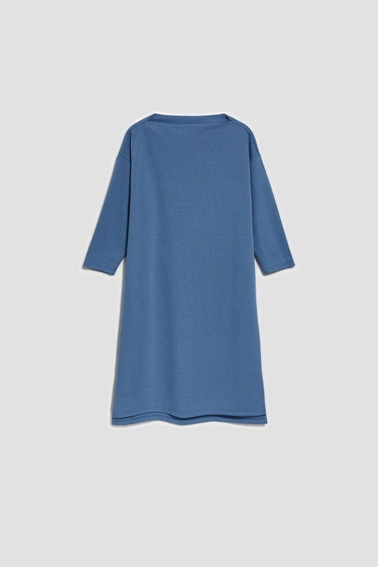Prosta sukienka ciemnoniebieski