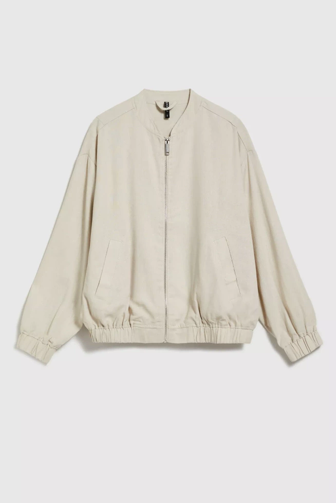 Kurtka bomberka beżowa