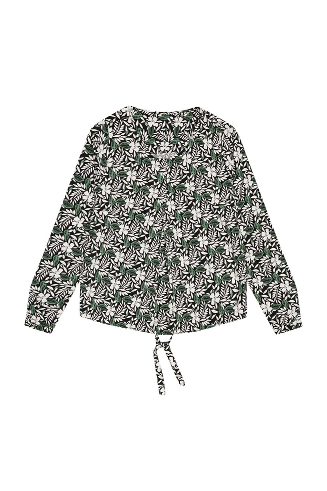 Koszula z roślinnym nadrukiem