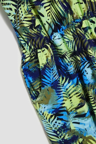 Sukienka z tropikalnym printem