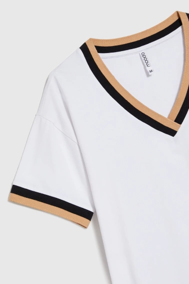 Bluzka z bawełny biała