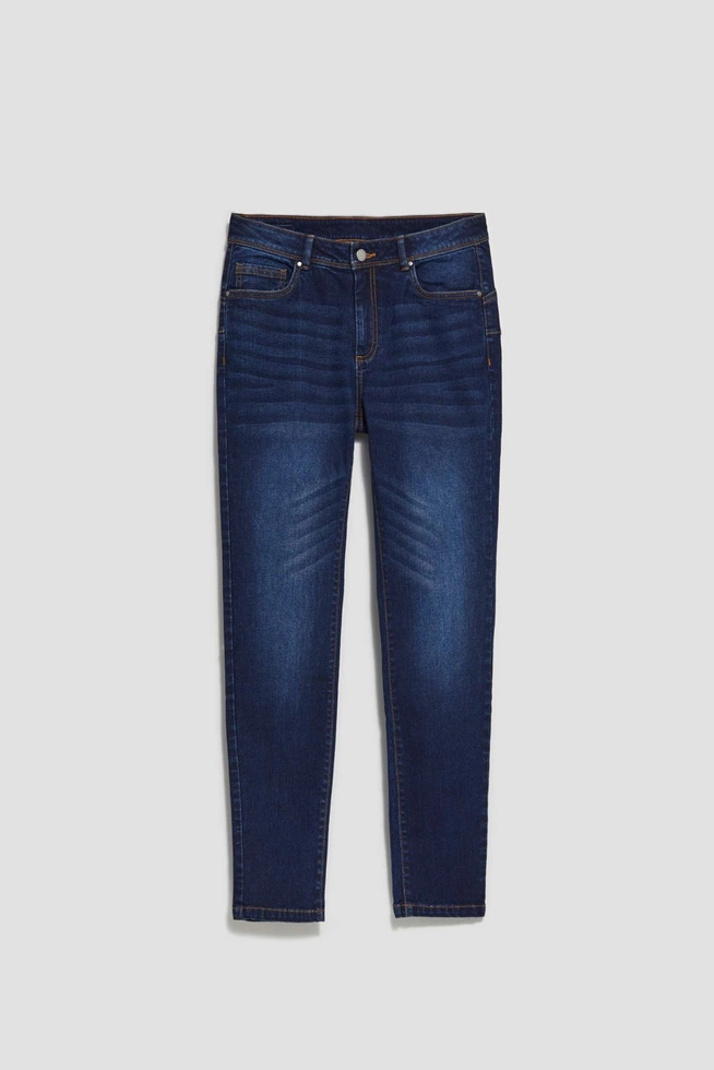 Jeansy rurki szafirowe