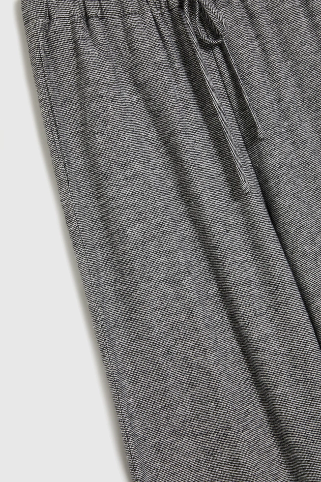 Bawełniane spodnie z szerokimi nogawkami szare