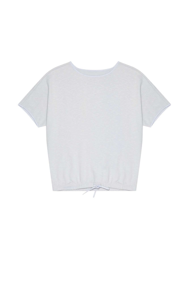 Bluza z krótkim rękawem szara