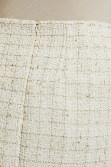 Tweedowa spódnica beżowa