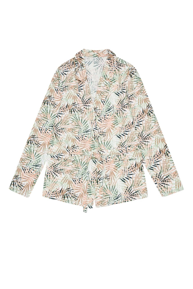 Marynarka w tropikalny wzór